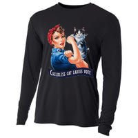 Childless Cat Ladies Vote Rosie The Riveter Gift Cooling Performance Long Sleeve Crew