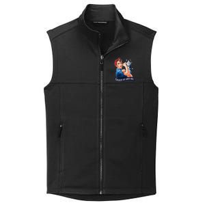 Childless Cat Ladies Vote Rosie The Riveter Gift Collective Smooth Fleece Vest