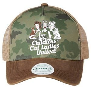 Childless Cat Ladies United Funny Democrat Political Legacy Tie Dye Trucker Hat