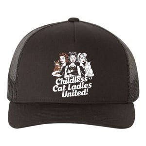 Childless Cat Ladies United Funny Democrat Political Yupoong Adult 5-Panel Trucker Hat