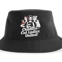 Childless Cat Ladies United Funny Democrat Political Sustainable Bucket Hat