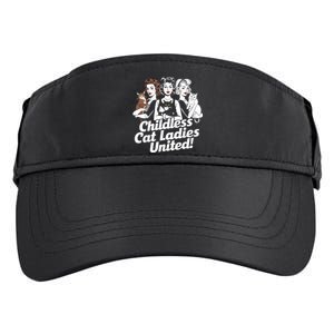 Childless Cat Ladies United Funny Democrat Political Adult Drive Performance Visor