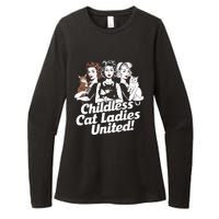 Childless Cat Ladies United Funny Democrat Political Womens CVC Long Sleeve Shirt