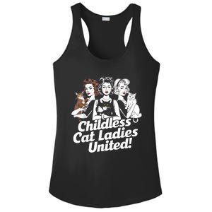 Childless Cat Ladies United Funny Democrat Political Ladies PosiCharge Competitor Racerback Tank