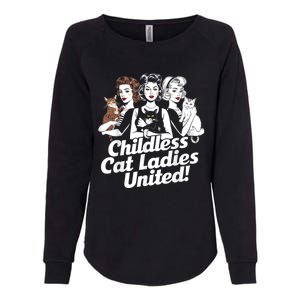 Childless Cat Ladies United Funny Democrat Political Womens California Wash Sweatshirt