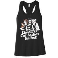 Childless Cat Ladies United Funny Democrat Political Women's Racerback Tank