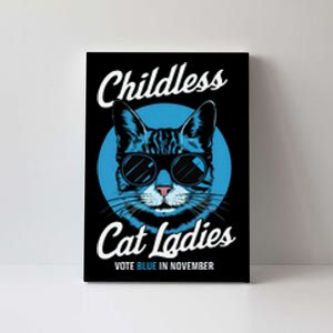 Childless Cat Ladies Vote Blue In November Democrats Liberal Gift Canvas