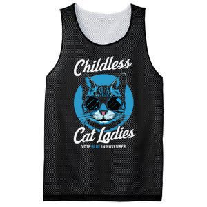 Childless Cat Ladies Vote Blue In November Democrats Liberal Gift Mesh Reversible Basketball Jersey Tank