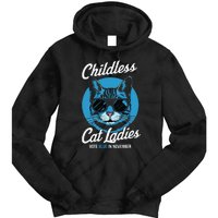 Childless Cat Ladies Vote Blue In November Democrats Liberal Gift Tie Dye Hoodie