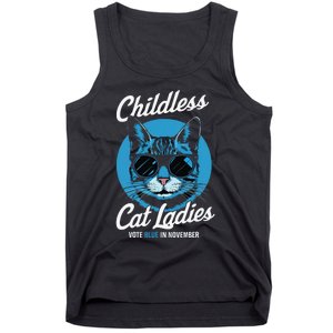 Childless Cat Ladies Vote Blue In November Democrats Liberal Gift Tank Top