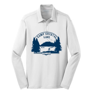 Camp Crystal Lake Silk Touch Performance Long Sleeve Polo