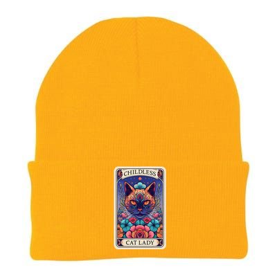 Childless Cat Lady Tarot Card Gift Knit Cap Winter Beanie