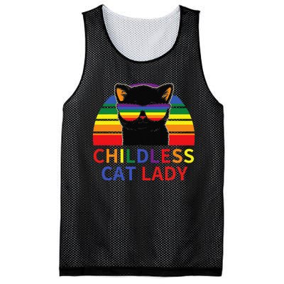 Childless Cat Lady Lgbt Flag Political Voting Election 2024 Gift Mesh Reversible Basketball Jersey Tank