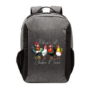 Christmas Chicken Lover Xmas Santa Hat Funny Farm Gift Vector Backpack