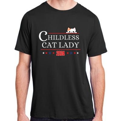 Childless Cat Lady 2024 Adult ChromaSoft Performance T-Shirt