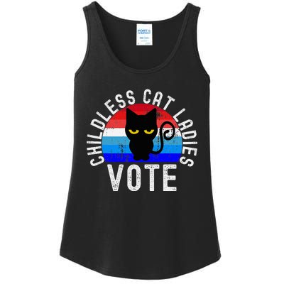 Childless Cat Ladies Vote Funny 2024 Ladies Essential Tank