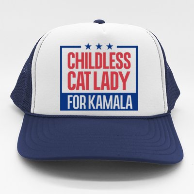 Childless Cat Lady Voting Election 2024 Usa Trucker Hat