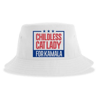 Childless Cat Lady Voting Election 2024 Usa Sustainable Bucket Hat