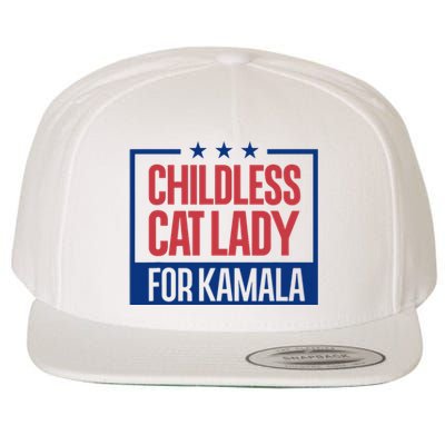 Childless Cat Lady Voting Election 2024 Usa Wool Snapback Cap