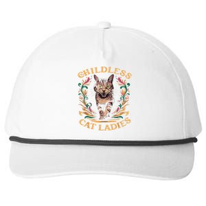 Childless Cat Ladies 2024 Cat Lady Voting For Kamala Harris 2024 Snapback Five-Panel Rope Hat