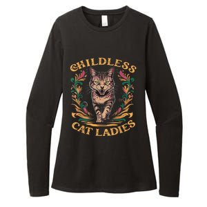 Childless Cat Ladies 2024 Cat Lady Voting For Kamala Harris 2024 Womens CVC Long Sleeve Shirt