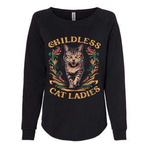 Childless Cat Ladies 2024 Cat Lady Voting For Kamala Harris 2024 Womens California Wash Sweatshirt