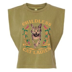 Childless Cat Ladies 2024 Cat Lady Voting For Kamala Harris 2024 Garment-Dyed Women's Muscle Tee