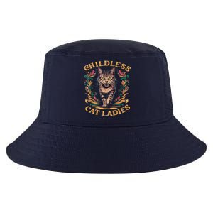 Childless Cat Ladies 2024 Cat Lady Voting For Kamala Harris 2024 Cool Comfort Performance Bucket Hat