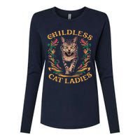 Childless Cat Ladies 2024 Cat Lady Voting For Kamala Harris 2024 Womens Cotton Relaxed Long Sleeve T-Shirt