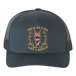 Childless Cat Ladies 2024 Cat Lady Voting For Kamala Harris 2024 Yupoong Adult 5-Panel Trucker Hat