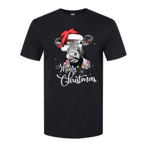 Christmas Cow LightUp Decoration for Farming Enthusiasts Softstyle CVC T-Shirt