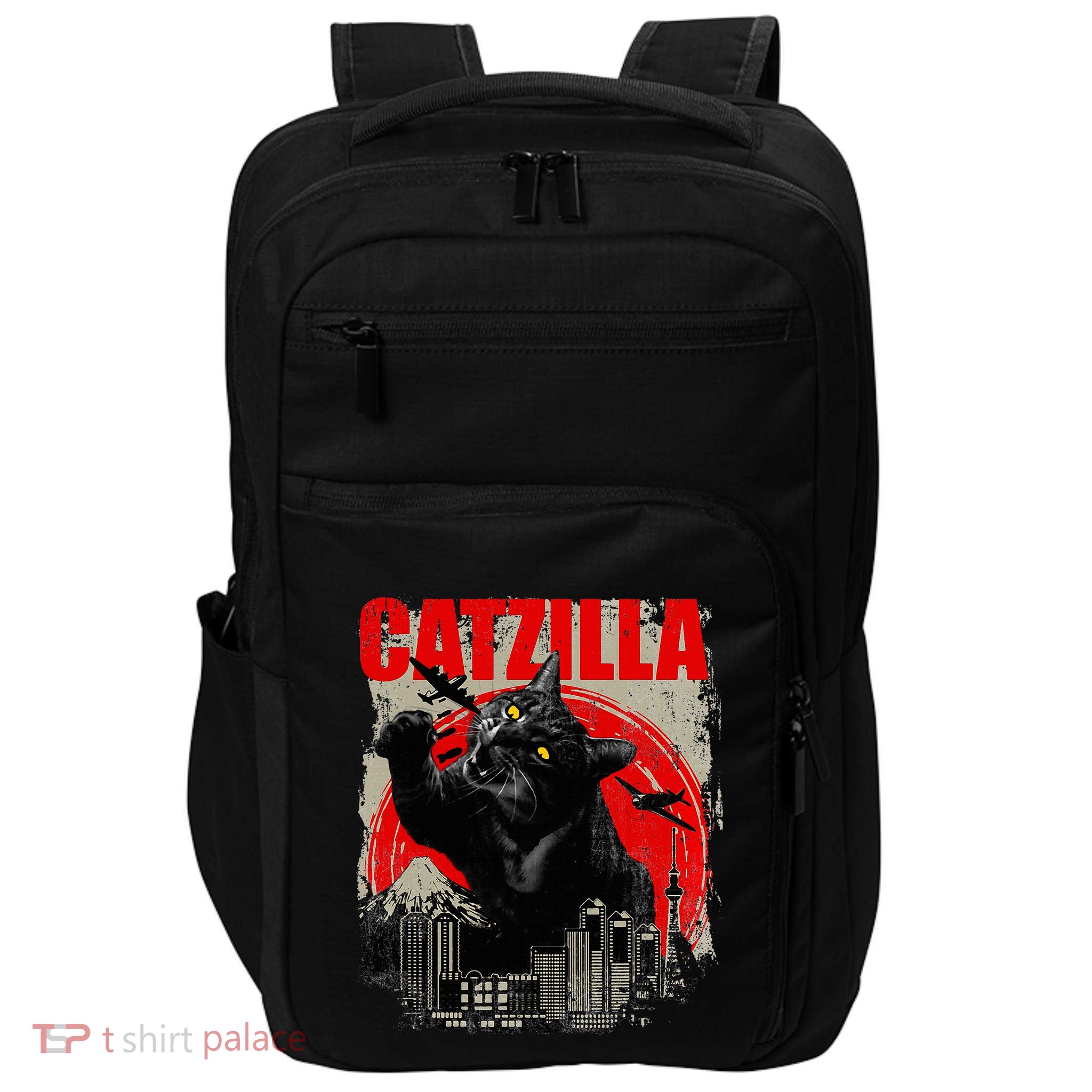Catzilla Cat Lover Kitten Kitty Impact Tech Backpack