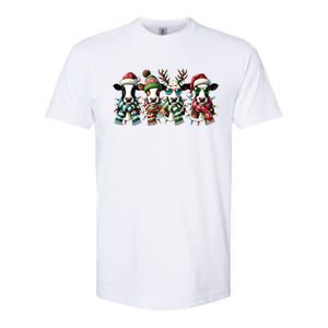 Cow Christmas Lights Western Christmas Mooey Christmas Softstyle CVC T-Shirt