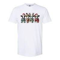 Cow Christmas Lights Western Christmas Mooey Christmas Softstyle CVC T-Shirt