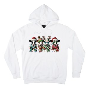 Cow Christmas Lights Western Christmas Mooey Christmas Hoodie