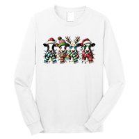 Cow Christmas Lights Western Christmas Mooey Christmas Long Sleeve Shirt