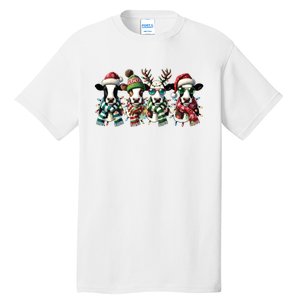 Cow Christmas Lights Western Christmas Mooey Christmas Tall T-Shirt