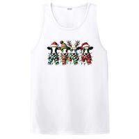 Cow Christmas Lights Western Christmas Mooey Christmas PosiCharge Competitor Tank