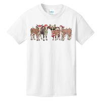 Cow Christmas Light Mooey Christmas Farm Animal Kids T-Shirt