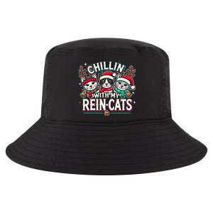 Christmas Cat Lover Christmas Chillin With My Reincats Cool Comfort Performance Bucket Hat