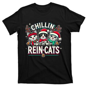 Christmas Cat Lover Christmas Chillin With My Reincats T-Shirt