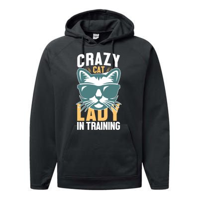 Crazy Cat Lady Performance Fleece Hoodie