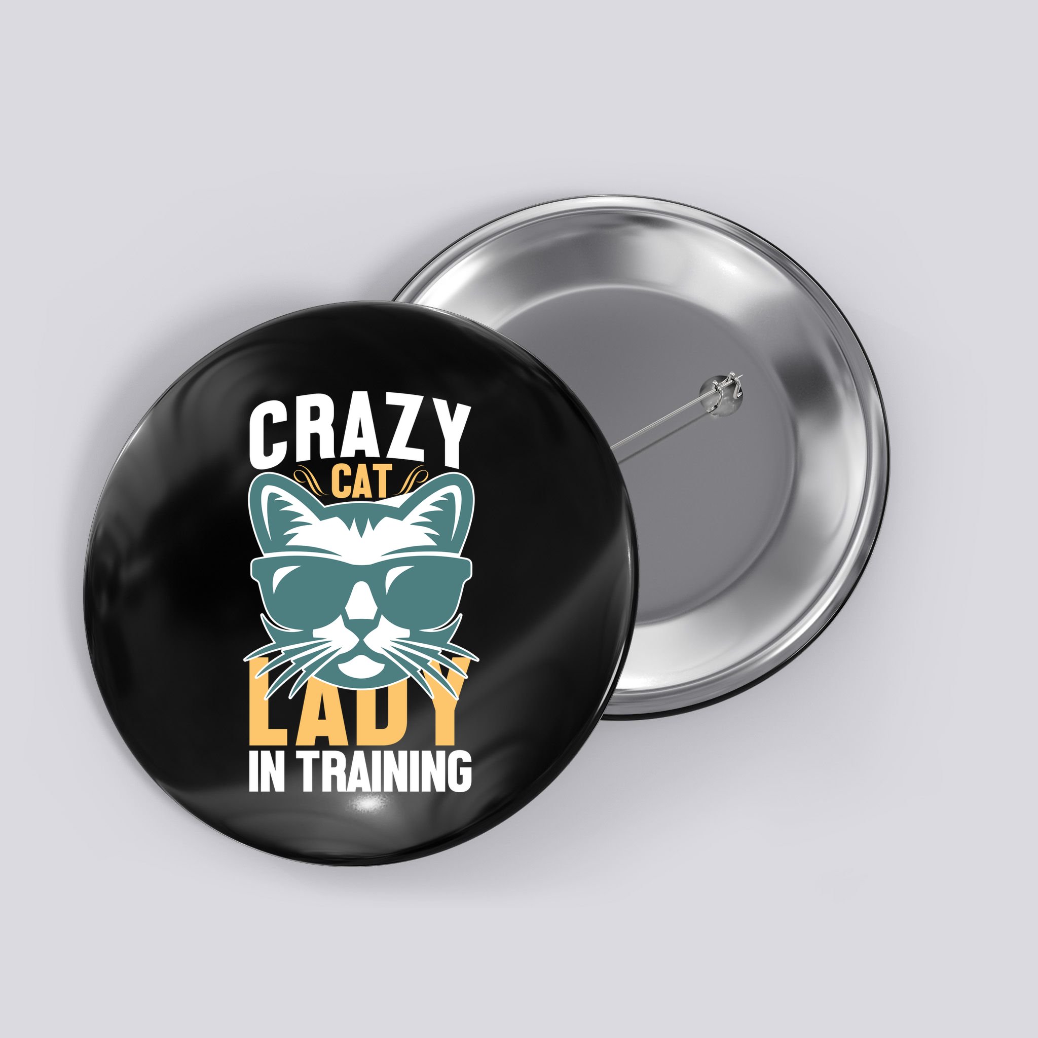 Crazy Cat Lady Button