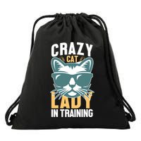 Crazy Cat Lady Drawstring Bag