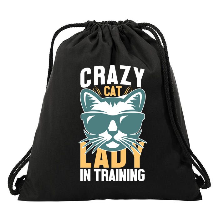 Crazy Cat Lady Drawstring Bag