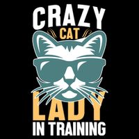Crazy Cat Lady Drawstring Bag