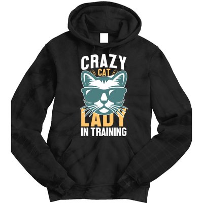 Crazy Cat Lady Tie Dye Hoodie