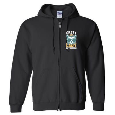 Crazy Cat Lady Full Zip Hoodie