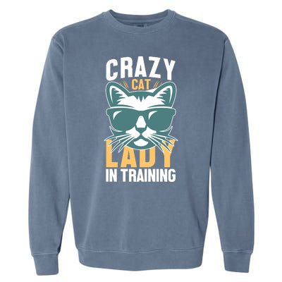 Crazy Cat Lady Garment-Dyed Sweatshirt