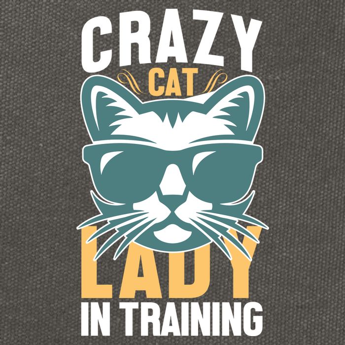 Crazy Cat Lady Cotton Canvas Backpack
